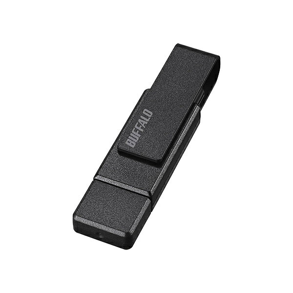 【送料無料】バッファロー RUF3-ACR256G-BK USB3.2（Gen1）対応 Type-A/ C両対応 回転式USBメモリー 256GB ブラック【在庫目安:お取り寄せ】