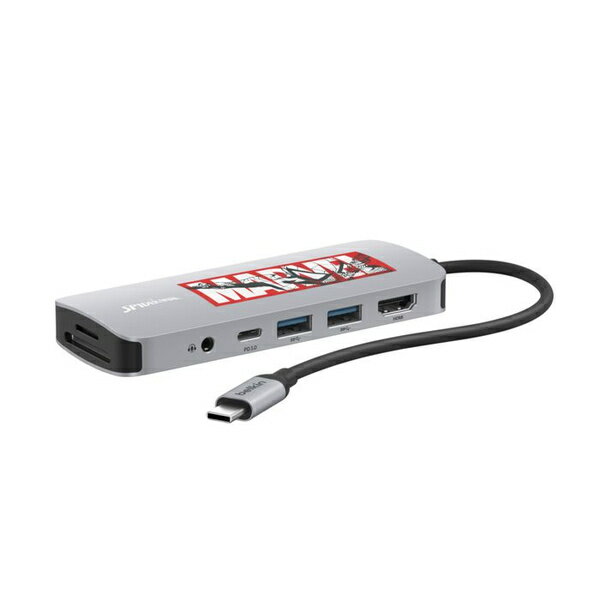 belkin AVC009qcMVV2-DY Connect USB-C 7-in-1 マルチポートハブ スパイダーマン| パソコン周辺機器 ポートリプリケーター ポートリプリケータ PC パソコン