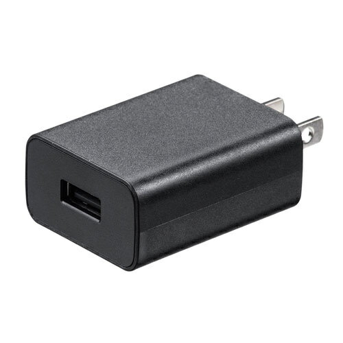 楽天デジタル百貨店PodPark楽天市場店サンワサプライ ACA-IP87BK USB充電器（2A・ブラック）【在庫目安:お取り寄せ】