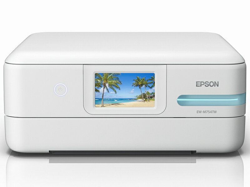 【送料無料】EPSON EW-M754TW A4カラーインクジェット複合機/ エコタンク搭載モデル/ 5色/ Wi-Fi/ 4.3型ワイドタッチパネル/ ホワイト【在庫目安:僅少】| プリンター プリンタ 複合機