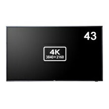 【在庫目安:あり】【送料無料】NEC LCD-E438 液晶ディスプレイ 43型/ 3840×2160/ HDMI、D-Sub/ ブラック/ スピーカー：あり