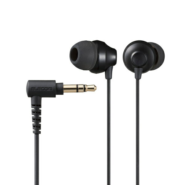 ELECOM EHP-F12CABK ステレオイヤホン/ カナル型/ φ3.5mm/ FAST MUSIC/ F12C/ 10.0mmドライバー/ ブラ..