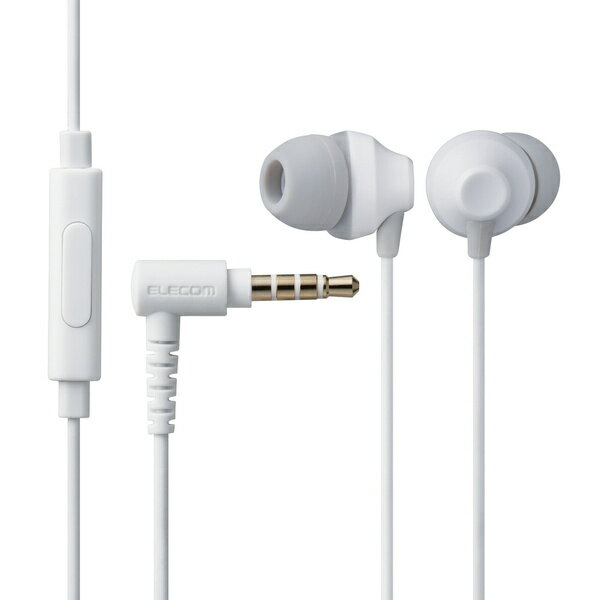ELECOM EHP-F12CMWH ステレオイヤホン/ カナル型/ φ3.5mm/ マイク付/ FAST MUSIC/ F12C/ 10.0mmドライバー/ ホワイト【在庫目安:お取り寄せ】| AV機器