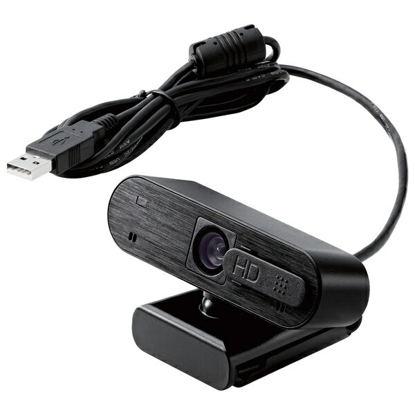 【在庫目安:あり】【送料無料】ELECOM UCAM-C820ABBK Webカメラ/ 200万画素