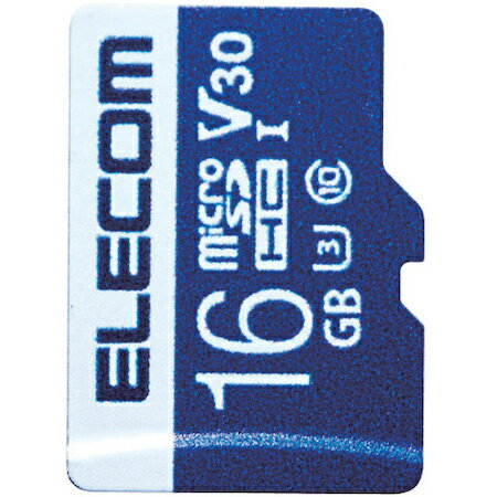 【送料無料】ELECOM MF-MS016GU13V3R microSDHCカード/ データ復旧サービス付/ ビデオスピードクラス対応/ UHS-I U3 80MB/ s 16GB【在庫目安:お取り寄せ】