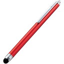 ELECOM P-TPC02RD スマートフォン・タブレット用タッチペン/ 超感度タイプ/ レッド【在庫目安:お取り寄せ】