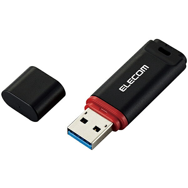 【送料無料】ELECOM MF-DRU3064GBKR USBメモリー/ USB3.2(Gen1)対応/ キャップ式/ データ復旧サービス付/ 64GB/ ブラック【在庫目安:お取り寄せ】| パソコン周辺機器