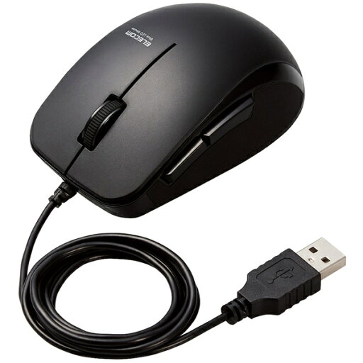 【在庫目安:あり】ELECOM M-BL28UBKBK BlueLEDマウス/ 有線/ 5ボタン/ サイドラバー/ 抗菌/ ブラック 【在庫目安:あり】ELECOM M-BL28UBKBK BlueLEDマウス/ 有線/ 5ボタン/ サイドラバー/ 抗菌/ ブラック