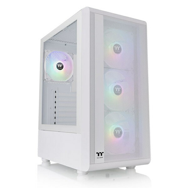 【送料無料】Thermaltake CA-1X2-00M6WN-01 ミドルタワー型PCケース S200 TG ARGB Plus Snow Edition【..