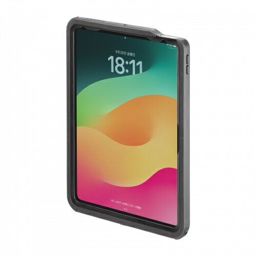 【送料無料】サンワサプライ PDA-IPAD17162 iPad Air 11インチ（M2/ 2024）用耐衝撃防水ケース【在庫目安:お取り寄せ】