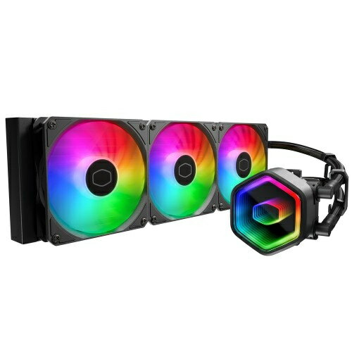 【送料無料】CoolerMaster MLW-D36M-A18PA-R1 MASTERLIQUID 360 Core II/ 360mm水冷クーラー/ ブラック/ 改良型G9Rデュアルチャンバーポンプ採用/ Intel LGA1851/ 1700/ 1200/ 1156/ 1155/ 1151/ 1150/ AMD AM5/ AM4対応