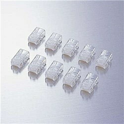 ELECOM LD-RJ45TY10 RJ45コネクタ/ ヨリ線仕様/ 10個入り【在庫目安:お取り寄せ】| パソコン周辺機器 コネクタ コネクター プラグ モジュール