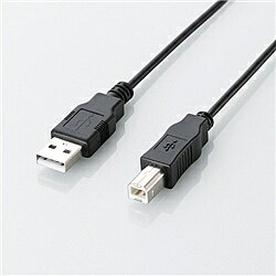 【在庫目安:あり】ELECOM U2C-JB30BK エコUSB2.0ケーブル/ A-Bタイプ/ エコ/ 3m/ ブラック| パソコン周辺機器 USB ケーブル プリンタ TypeA TypeB