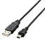 ELECOM USB-ECOM520 EU RoHSUSB֥ A:miniB/ 2.0m(֥å)ں߸ܰ:Ͼ| ѥյ USB ֥  ֥å ޡȥե