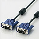 ELECOM CAC-50BK/RS RoHS対応D-sub15ピン(ミニ)ケーブル/ スリム/ 5m/ ブラック【在庫目安:僅少】| パソコン周辺機器(2)