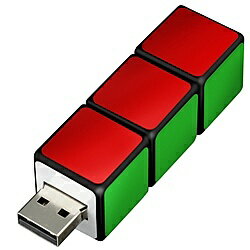 GREEN HOUSE GH-UFD4GRBC USBフラッシュメモリ キューブ型 4GB【在庫目安:お取り寄せ】