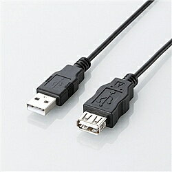 ELECOM U2C-JE15BK エコUSB2.0延長ケーブル/ A-Aメスタイプ/ エコ/ 1.5m/ ブラック【在庫目安:僅少】| パソコン周辺機器 USB延長ケーブル USB延長アダプタ USB延長 USB 延長 ケーブル アダプタ