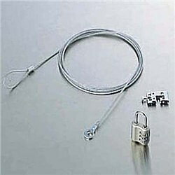 ELECOM ESL-10 ノートパソコン＆マウスセキュリティロック【在庫目安:僅少】| サプライ 盗難防止ワイヤ..