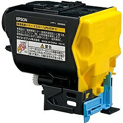 【送料無料】EPSON LPC4T9YV LP-S820/ M720F用 環境推進トナー イエロー（6400ページ）【在庫目安:お取り寄せ】| 消耗品 リサイクルトナー リサイクル カートリッジ 交換 レーザープリンタ レーザー プリンタ A4 新品