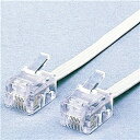 ELECOM MJ-5WH スリムモジュラケーブル/ 5.0m/ 4芯/ ホワイト【在庫目安:僅少】