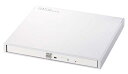 【送料無料】Logitec LDR-PWA8U3CLWH ポータブルDVDドライブ/ USB3.2(Gen1)/ 書込ソフト付/ ホワイト【在庫目安:お取り寄せ】