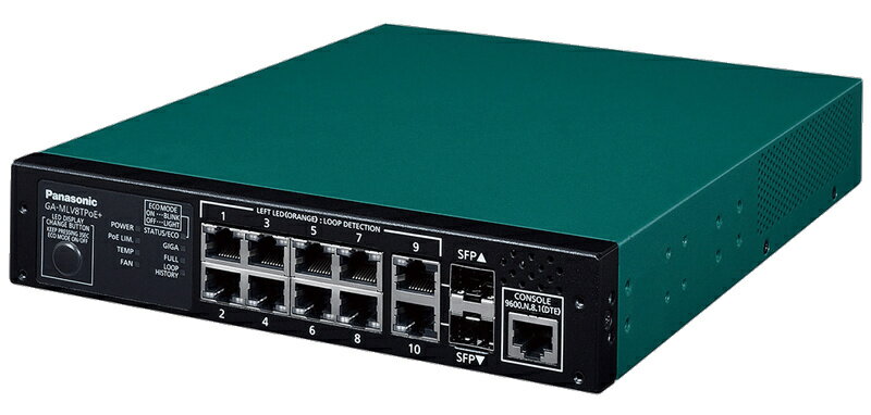 【送料無料】パナソニックEWネットワークス ZLP260893V GA-MLV8TPoE+【在庫目安:お取り寄せ】| パソコン周辺機器 スイッチングハブ L2スイッチ レイヤー2スイッチ スイッチ ハブ L2 ネットワーク PC パソコン