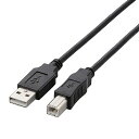 ELECOM U2C-BN30BK USB2.0ケーブル/ A-Bタイプ/ ノーマル/ 3.0m/ ブラック【在庫目安:僅少】| パソコン周辺機器 USB ケーブル プリンタ TypeA TypeB