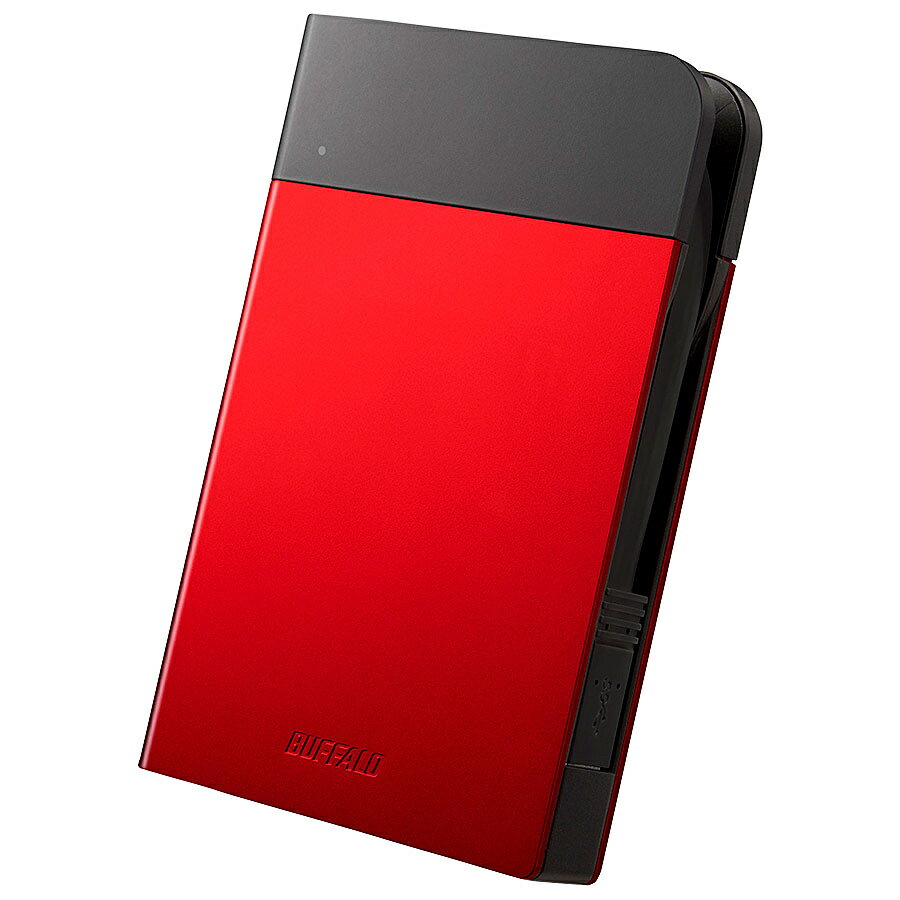 【送料無料】バッファロー HD-PZN2.0U3-R ICカード対応MILスペック 耐衝撃ボディー防雨防塵ポータブルHDD 2TB レッド【在庫目安:お取り寄せ】| パソコン周辺機器