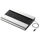 【送料無料】ELECOM SX-CL23LBK ノートPC用クーラー/ 置き台/ アルミ/ 大型ファン×2/ ブーストモード搭載/ 15.417インチ対応/ ブ...