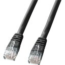サンワサプライ KB-T5T-03BKN エンハンスドカテゴリ5単線LANケーブル(3m・ブラック)【在庫目安:お取り寄せ】