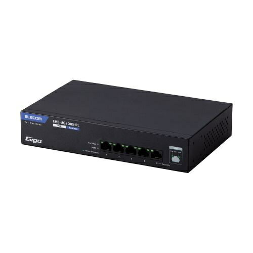 【在庫目安:あり】【送料無料】ELECOM EHB-UG2D05-PL 法人向けスイッチングハブ/ アンマネージ/ Giga/ PoE/ 5ポート/ 3年保証 【在庫目安:あり】【送料無料】ELECOM EHB-UG2D05-PL 法人向けスイッチングハブ/ アンマネージ/ Giga/ PoE/ 5ポート/ 3年保証