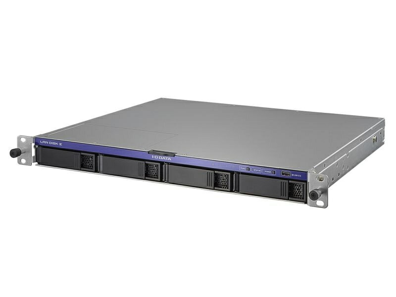【送料無料】IODATA HDL4-Z22SI3B32U 第12世代インテルCore i3搭載 4ドライブラックマウント法人向けWindows NAS 32TB【在庫目安:お取り寄せ】| パソコン周辺機器 WindowsNAS Windows Nas RAID ラックマウント ラック マウント