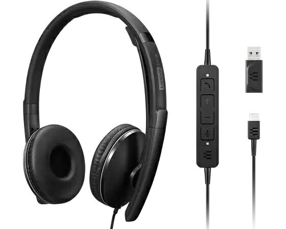 【送料無料】レノボ・ジャパン 4XD1M39029 Lenovo Wired アクティブノイズキャンセリング ヘッドセット 2(UC)【在庫目安:お取り寄せ】| パソコン周辺機器 ヘッドセット ゲーミング ゲーム パソコン マイク PC 通話