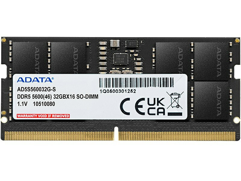 【送料無料】A-DATA Technology AD5S560032G-S ADATA Premier DDR5-5600MHz SO-DIMM 32GB SINGLE TRAY【在庫目安:お取り寄せ】