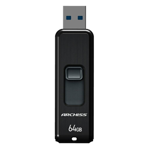 アーキス AS-064GU3-PSB USB3.2(Gen1) フラッシュメモリ 64GB スライド式 ブラック【在庫目安:お取り寄せ】| パソコン周辺機器 USBメモリー USBフラッシュメモリー USBメモリ USBフラッシュメモリ USB メモリ アーキス AS-064GU3-PSB USB3.2(Gen1) フラッシュメモリ 64GB スライド式 ブラック【在庫目安:お取り寄せ】| パソコン周辺機器 USBメモリー USBフラッシュメモリー USBメモリ USBフラッシュメモリ USB メモリ