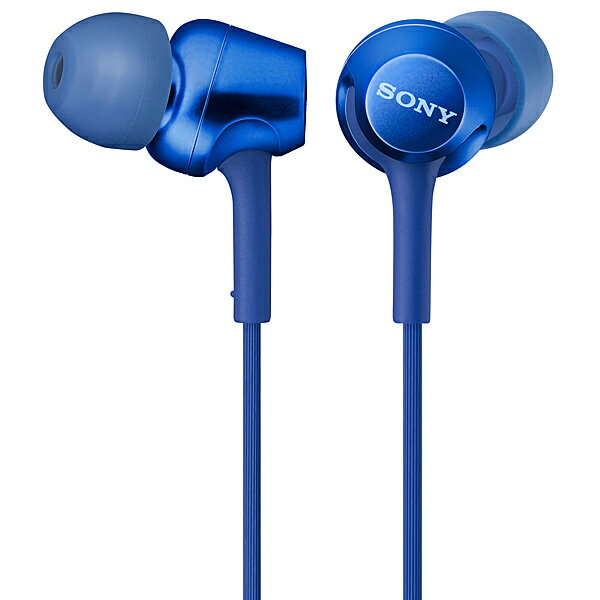 【送料無料】SONY(VAIO) MDR-EX255AP/L 密閉型インナーイヤーレシーバー ブルー【在庫目安:お取り寄せ】| AV機器