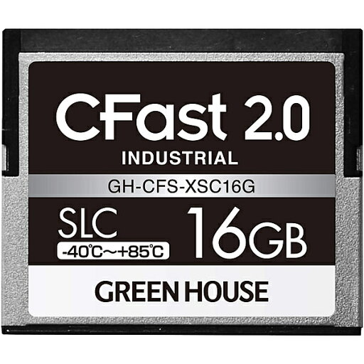 【送料無料】GREEN HOUSE GH-CFS-XSC16G CFast2.0 SLC -40度85度 16GB 3年保証【在庫目安:お取り寄せ】 【送料無料】GREEN HOUSE GH-CFS-XSC16G CFast2.0 SLC -40度85度 16GB 3年保証【在庫目安:お取り寄せ】