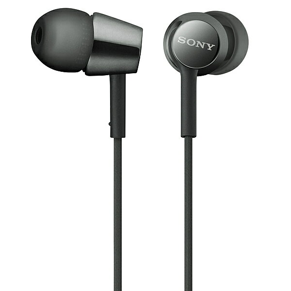 SONY(VAIO) MDR-EX155/B 密閉型インナーイヤーレシーバー ブラック【在庫目安:お取り寄せ】| AV機器