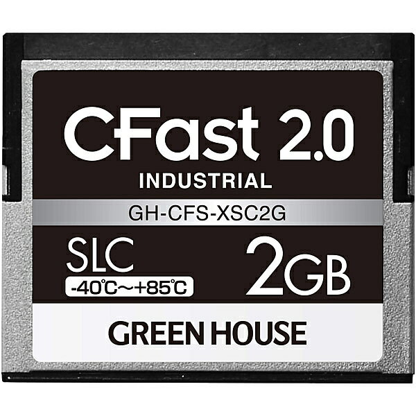 CFast2.0 SLC -40度〜85度 2GB 3年保証●CFast Specification V2.0準拠●動作温度-40℃〜+85℃、幅広い環境で使用可能●大量導入に最適コストパフォーマンスに優れたMLCタイプ●PIO / MWDMA / UltraDMA対応●省消費電力●強力なECC機能(40bit/1024Byte)搭載●スタティックウェアレベリング機能搭載●バッドブロック管理機能搭載●鉛などの含有量を抑えた環境にやさしい、RoHS指令対応