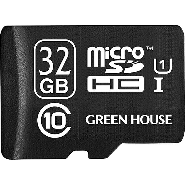 GREEN HOUSE GH-SDMRHCUB32G microSDHCカード UHS-I U1 クラス10 32GB【在庫目安:お取り寄せ】