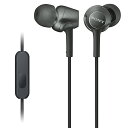 【送料無料】SONY(VAIO) MDR-EX255AP/B 密閉型インナーイヤーレシーバー ブラック【在庫目安:お取り寄せ】| AV機器
