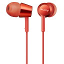【送料無料】SONY(VAIO) MDR-EX155AP/R 密閉型インナーイヤーレシーバー レッド【在庫目安:お取り寄せ】| AV機器