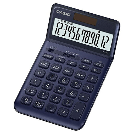 【送料無料】CASIO JF-S200-NY-N スタイリッシュ電卓 ジャストタイプ ネイビー【在庫目安:お取り寄せ】| 事務機 電卓 計算機 電子卓上計算機 小型 演算 計算 税計算 消費税 税 【送料無料】CASIO JF-S200-NY-N スタイリッシュ電卓 ジャストタイプ ネイビー【在庫目安:お取り寄せ】| 事務機 電卓 計算機 電子卓上計算機 小型 演算 計算 税計算 消費税 税