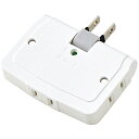 ELECOM T-KTR04WH コーナータップ/ 雷ガード/ 3個口/ ホワイト【在庫目安:お取り寄せ】| 電源タップ サーバー用電源タップ サーバー 電源コード タップ 電源 コンセント コード