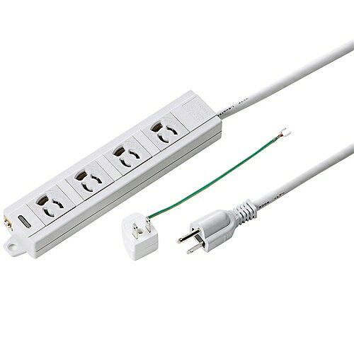 楽天デジタル百貨店PodPark楽天市場店【送料無料】サンワサプライ TAP-MG341N2-10 電源タップ（3P・4個口・10m）【在庫目安:お取り寄せ】