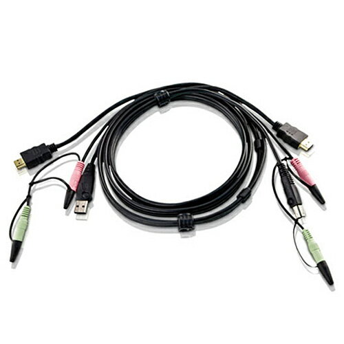【送料無料】ATEN 2L-7D02UH HDMI KVMケーブル 1.8m【在庫目安:僅少】| パソコン周辺機器 KVMケーブル KVM ケーブル PC パソコン