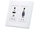 【送料無料】ATEN VE2812AUST HDMI & VGA HDBaseTトランスミッター(USウォールプレート、POHタイプ、ホワイト)【在庫目安:お取り寄せ】(2)