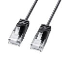 サンワサプライ KB-SL6A-02BK カテゴリ6A極細LANケーブル(ブラック・2m)【在庫目安:お取り寄せ】(2)