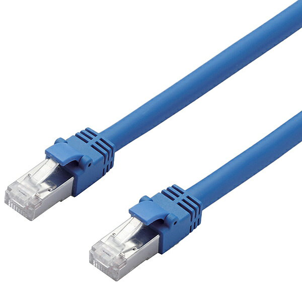 【送料無料】ELECOM LD-TWS/BU5 LANケーブル/ CAT7準拠/ 5m/ ブルー【在庫目安:お取り寄せ】