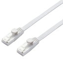 LANケーブル/CAT6A準拠/爪折れ防止/フラット/3m/ホワイト ■高速光通信に最適な、10ギガビット・イーサネットの「10GBASE-T」に対応した、Cat6A準拠LANケーブルです。 ■ツメ折れ防止プロテクターと屈曲に対する耐久性が高い素材のコネクターを採用したダブル構造で、ツメが折れにくいLANケーブルです。 ※1000回の屈曲検査に合格(エレコム社検証) ■ツメ折れによるケーブルの脱落を防止し、長期にわたってしっかりとLANポートに固定することができます。 ■カラー:ホワイト ■伝送速度:10Gbps ■インターフェイス:RJ-45コネクター ■環境配慮事項:EU RoHS指令準拠(10物質) ■規格:Cat6A準拠(10GBASE-T/1000BASE-TX/1000BASE-T/100BASE-TX/10BASE-Tに準拠) ■伝送帯域:500MHz ■ケーブル長:約3m ※コネクター含まず ■結線方式:ストレート結線 ■ヨリ対芯線(ツイストペアケーブル):○ ■シールド:無し(UTP仕様) ■外部シース(被膜)材質:PVC ■導体構成:ヨリ線(32AWG) ■コネクタ有無:両端コネクター付 ■スリムコネクタ:○ ■爪の折れないコネクタ:○ ■爪折れ防止カバー付コネクタ:○ ■パッケージ形態:アルミ箔袋+ステッカー ■ケーブル太さ:約1.4mm ■芯数:8芯 ■モールド加工コネクタ:○ 詳細スペック 長さ3m 結線ストレート結線 色ホワイト 端子RJ-45コネクター 規格Cat6A準拠(10GBASE-T/1000BASE-TX/1000BASE-T/100BASE-TX/10BASE-Tに準拠) 備考ヨリ線、8芯